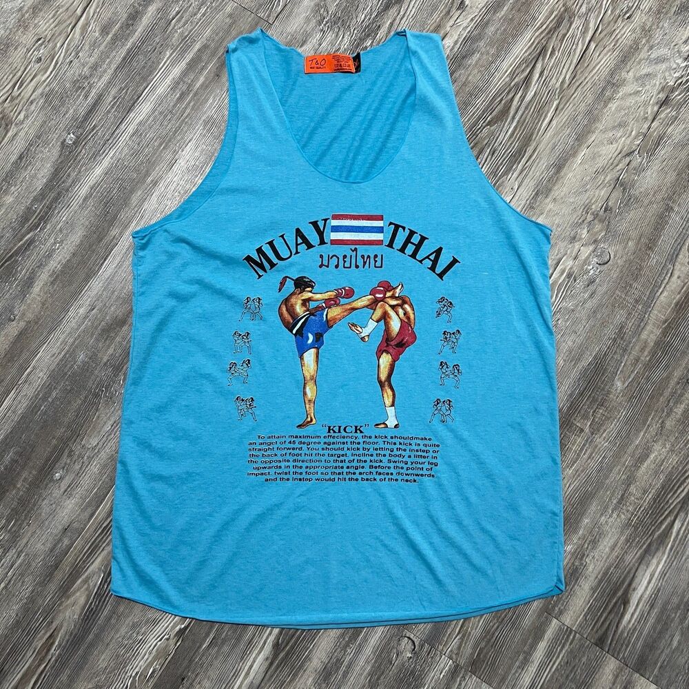 T&O Muay Thai Thailand Kickboxing Graphic Tank Top XL